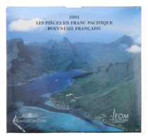 Polyn&eacute;sie Fr. Coffret BU Franc du Pacifique 2001 - Polyn&eacute;sie