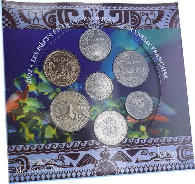 Polyn�sie Fr. Coffret BU Franc du Pacifique 2002