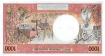 Polyn&eacute;sie Fran&ccedil;aise 1000 Francs Tahitienne - Hibiscus - Sp&eacute;cimen