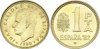 Portogallo 1 Peseta Soccer World Cup - 1982