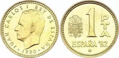 Portogallo 1 Peseta Soccer World Cup - 1982