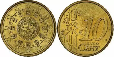 Portogallo 10 Centimes 2002