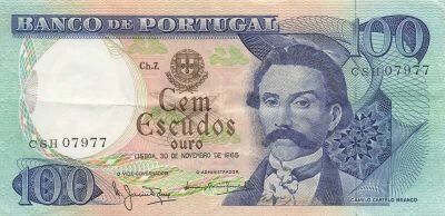 Portogallo 100 Escudos - Branco - 30-11-1965 - P.169
