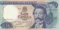Portogallo 100 Escudos - Camilo Castelo Branco - 30-11-1965 - Serial  GTR