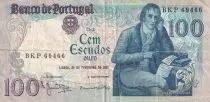 Portogallo 100 Escudos - Manuel Barbosa Du Bocage - 1981 - Serial BKP - P.178b