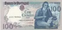 Portogallo 100 Escudos - Manuel Barbosa Du Bocage - 24-02-1981 - Serial AGG