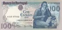 Portogallo 100 Escudos - Manuel Barbosa Du Bocage - 24-02-1981 - Serial ALK