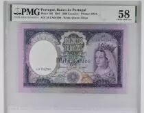 Portogallo 100 Escudos - Reine Filipa - 20-06-1961 - Serial LN - PMG 58