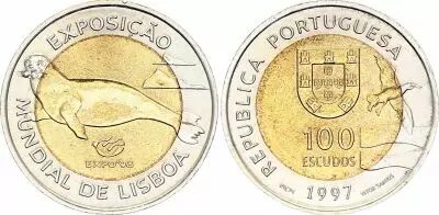 Portogallo 100 Escudos - Seal Expo 98 - 1997