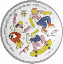 Portogallo 100 years of the Skating Federation - 5 EUROS 2024 Proof Colour