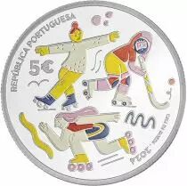 Portogallo 100 years of the Skating Federation - 5 EUROS 2024 Proof Colour