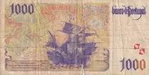 Portogallo 1000 Escudos - Pedro Alvares Cabral - Boat - 1996 -  VG to F - P.188