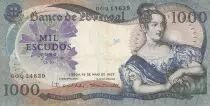 Portogallo 1000 Escudos - Queen Maria II  - 19-05-1967 - Serial GGQ