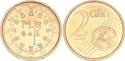 Portogallo 2 Centimes 2002