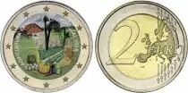 Portogallo 2 Euros - Family agriculture - Colorised - 2014