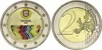 Portogallo 2 Euros - Human Rights - Colorised - 2008
