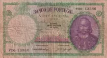 Portogallo 20 Escudos - Antonio L. De Menezes - 1959 - Serial FXG