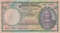 Portogallo 20 Escudos - Antonio luiz de Menezes - Serial XLX - 1959