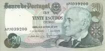 Portogallo 20 Escudos - Gago Coutinho - 04-10-1978 - Serial APJ
