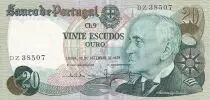 Portogallo 20 Escudos - Gago Coutinho - 13-09-1978 - Serial DZ