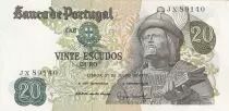 Portogallo 20 Escudos - Garcia de Orta - 27-07-1971 - Serial JX