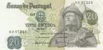 Portogallo 20 Escudos - Garcia de Orta - 27-07-1971 - Serial KZ