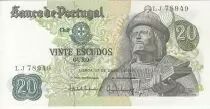 Portogallo 20 Escudos - Garcia de Orta - 27-07-1971 - Serial LJ