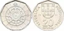 Portogallo 20 Escudos - Portuguese Republic - 1987