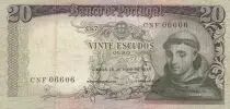 Portogallo 20 Escudos -Saint Ant&oacute;nio (1195-1232) - 26-05-1964 - Serial CNF