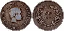 Portogallo 20 Reis Carlos 1st - 1891