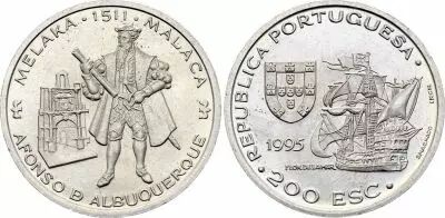 Portogallo 200 Escudos - Afonso de Albuquerque and Malacca - 1995