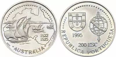 Portogallo 200 Escudos - Discovery of Australia - 1995
