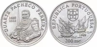 Portogallo 200 Escudos - Duarte Pacheco Pereira - 1999