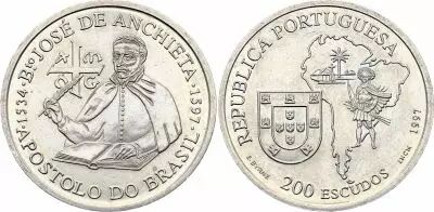 Portogallo 200 Escudos - Jos� de Anchieta - 1997