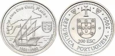 Portogallo 200 Escudos - Land of Corte-Real - 2000