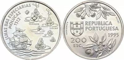 Portogallo 200 Escudos - Moluques - 1995