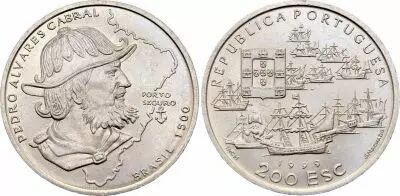 Portogallo 200 Escudos - Pedro Alvares Cabral - 1999