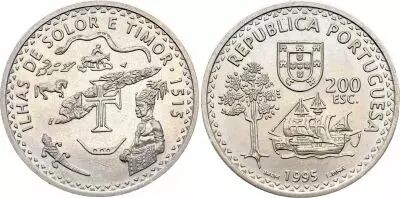 Portogallo 200 Escudos - Solor and Timor - 1995