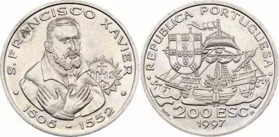 Portogallo 200 Escudos - St. Francisco Xavier - 1997