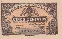 Portogallo 5 Centavos - Coat of Arms - 1918 - XF - P.99