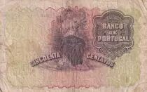 Portogallo 50 centavos - Woman with boat - 1918 - Serial 1JM - F to VF - P.112a