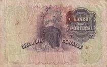 Portogallo 50 centavos - Woman with boat - 1918 - Serial 1PG - F to VF - P.112a