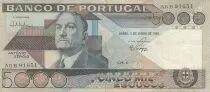 Portogallo 5000 Escudos - Antonio Sergio de Sousa - Serial AGB - 1985