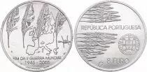 Portogallo 8 Euros - 60th anniversary of the end of the WWII - 2005 - Argent