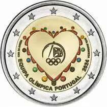 Portogallo Portugal at the Olympic Games Paris 2024 - 2 euros comm&eacute;mo. Proof Color 2024