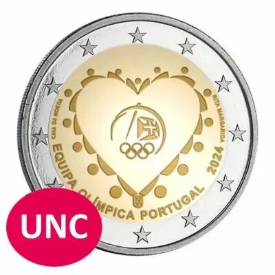 Portogallo Portugal at the Olympic Games Paris 2024 - 2 euros comm�mo. UNC 2024