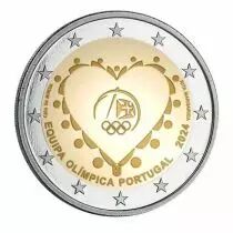Portogallo Portugal at the Olympic Games Paris 2024 - 2 euros comm&eacute;mo. UNC 2024