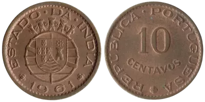 Portugal 10 Centavos - Armoiries - 1961
