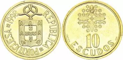 Portugal 10 Escudos - R�publique - 1998