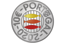 Portugal 10 EUROS ARGENT COULEUR BE PORTUGAL 2020 - SARDINE - POISSON